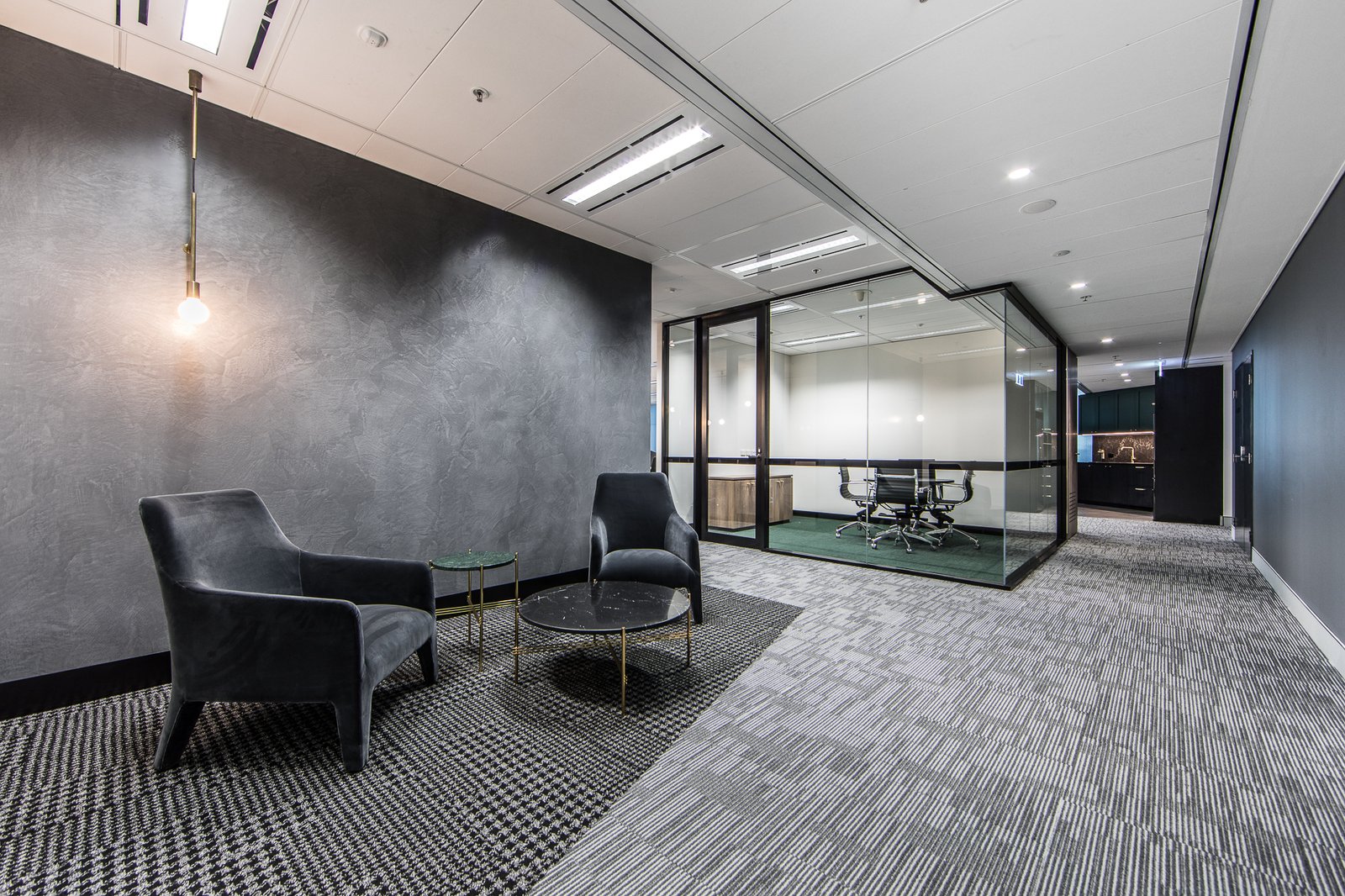 Exchange Tower Show Suite collaboration zones interior